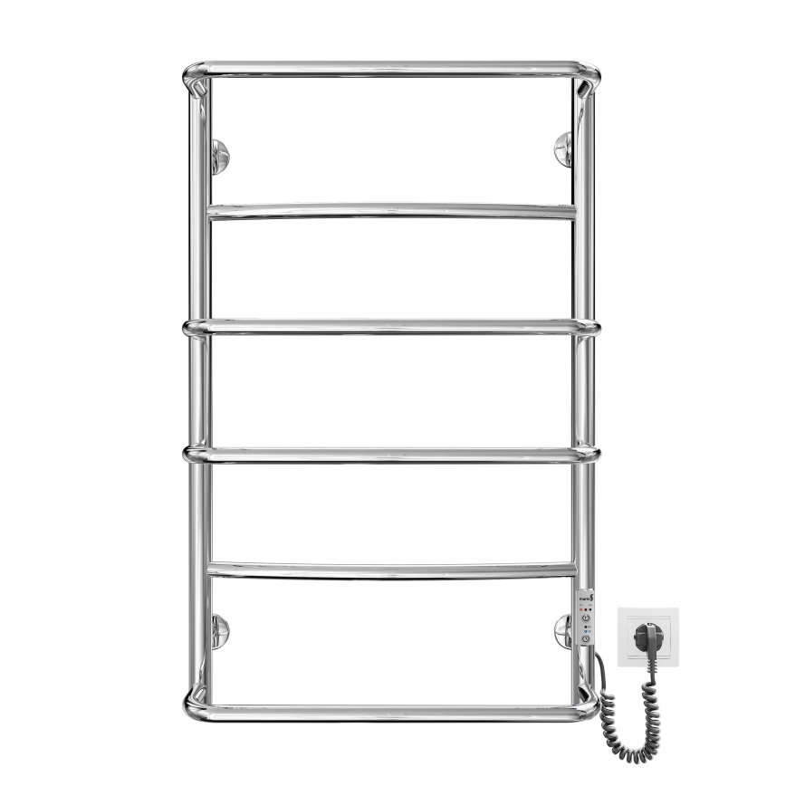 Kylpyhuoneen pyyhekuivain LUX 105W/230V 81x52 cm, ruostumaton teräs/kiiltävä kromi, oikeakätinen