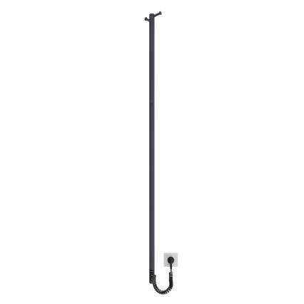 Kylpyhuoneen radiaattori RAY 35W/230V 150x30 cm IP44 ruostumaton teräs/antrasiitti
