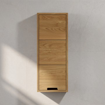 Kylpyhuoneen seinäkaappi GRIBSKOV 90 cm beige/tammi