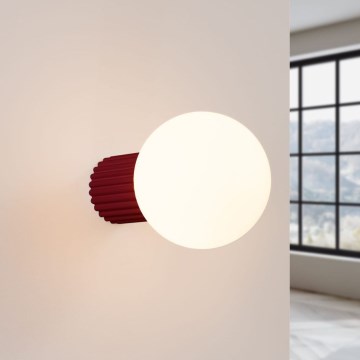 Kylpyhuoneen seinävalaisin HALO 1xG9/8W/230V halkaisija 12 cm IP44 punainen