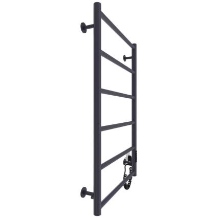 Kylpyhuoneen tikasmainen pyyhekuivain CLASSIC 110W/230V 81x52 cm ruostumaton teräs/antrasiitti oikeakätinen