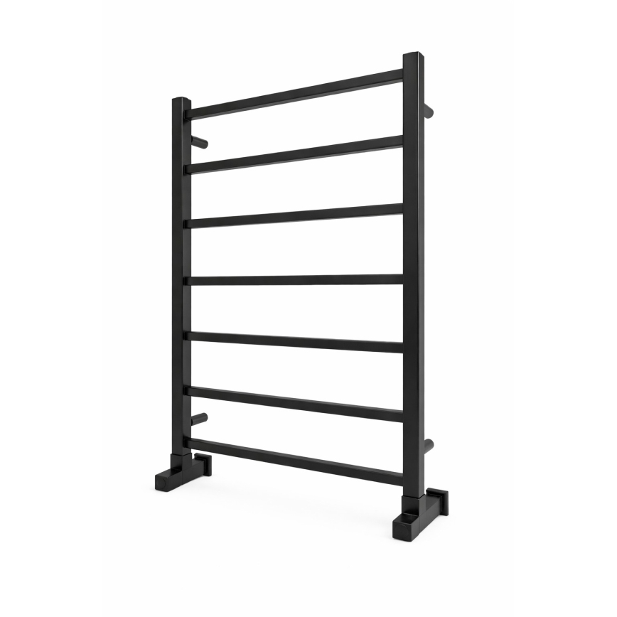 Kylpyhuoneen tikasmainen pyyhekuivain INOX TOKIO 161W/230V 77x53 cm ruostumaton teräs/musta