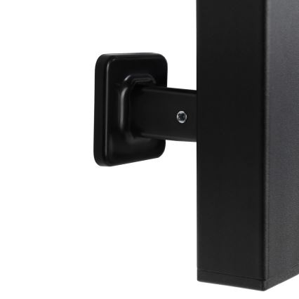 Kylpyhuoneen pyyhekuivain termostaatilla LARGO 541W/230V 120,6 cm IP44 musta, oikeakätinen, kulmikas