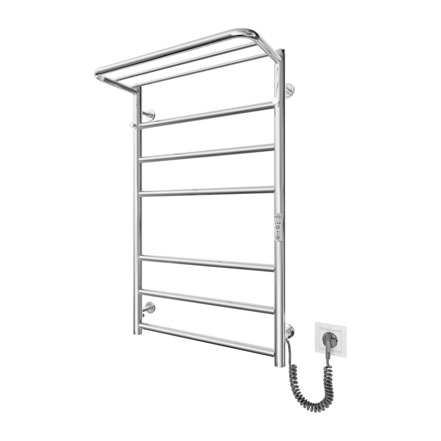 Kylpyhuoneen tikaspyyhekuivain HOME 95W/230V 77x53 cm ruostumaton teräs/kromi oikea