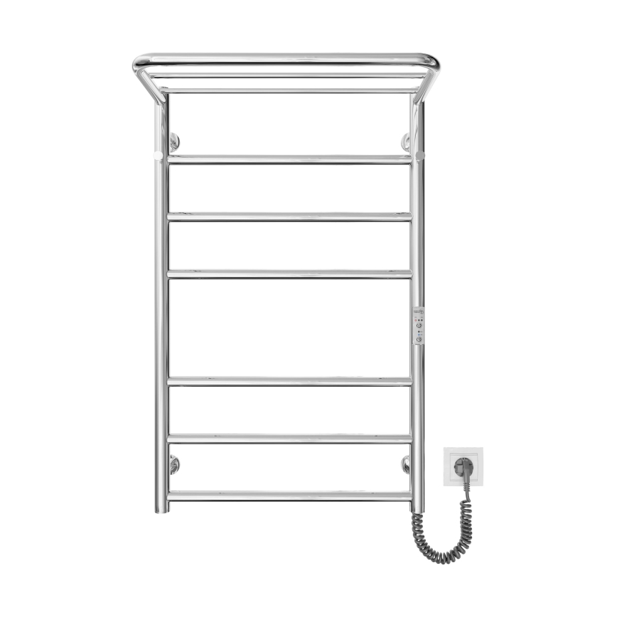 Kylpyhuoneen tikaspyyhekuivain HOME 95W/230V 77x53 cm ruostumaton teräs/kromi oikea