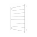Kylpyhuoneen tikasradiaattori INOX FLAT 163W/230V 77x53 cm ruostumaton teräs/valkoinen