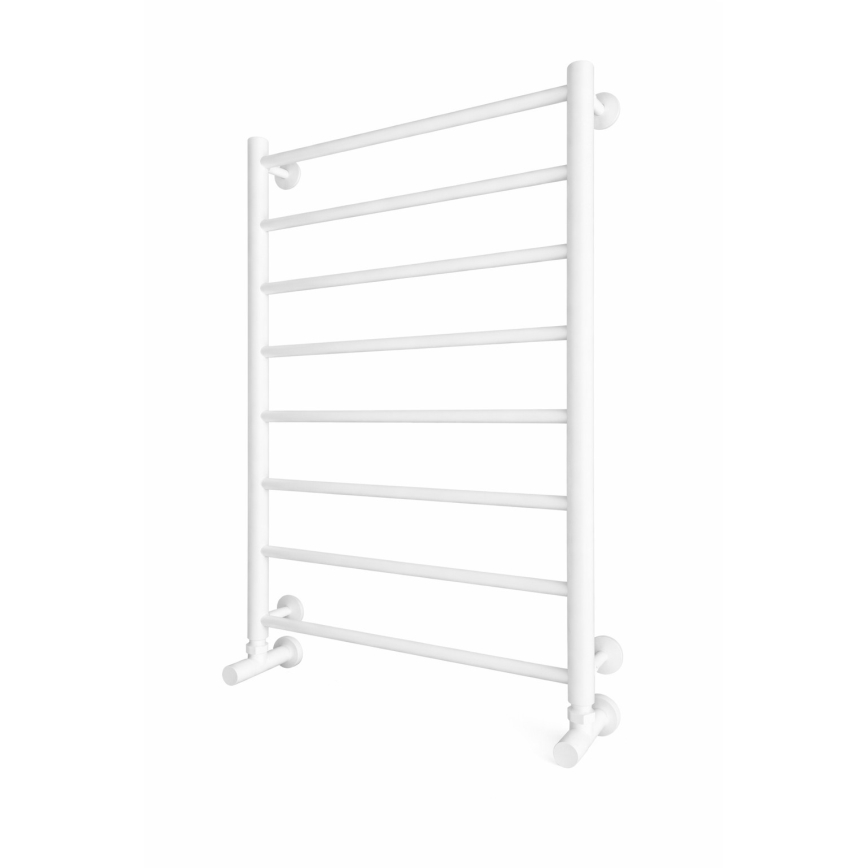Kylpyhuoneen tikasradiaattori INOX FLAT 163W/230V 77x53 cm ruostumaton teräs/valkoinen