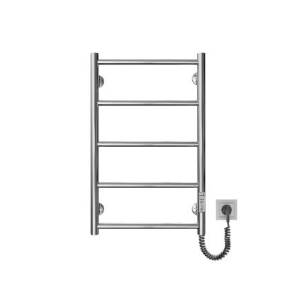 Kylpyhuoneen tikasradiatori CLASSIC 65W/230V 66x42 cm ruostumaton/kiiltävä kromi oikea