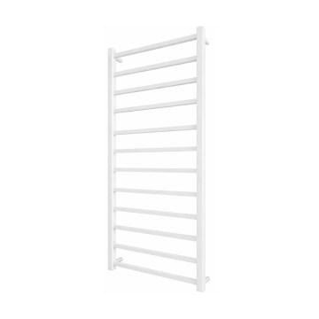 Kylpyhuoneen tikasradiatori INOX TOKIO 233W/230V 117x53 cm ruostumaton teräs/valkoinen