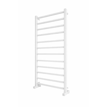 Kylpyhuoneen tikasradiatori INOX TOKIO 233W/230V 117x53 cm ruostumaton teräs/valkoinen