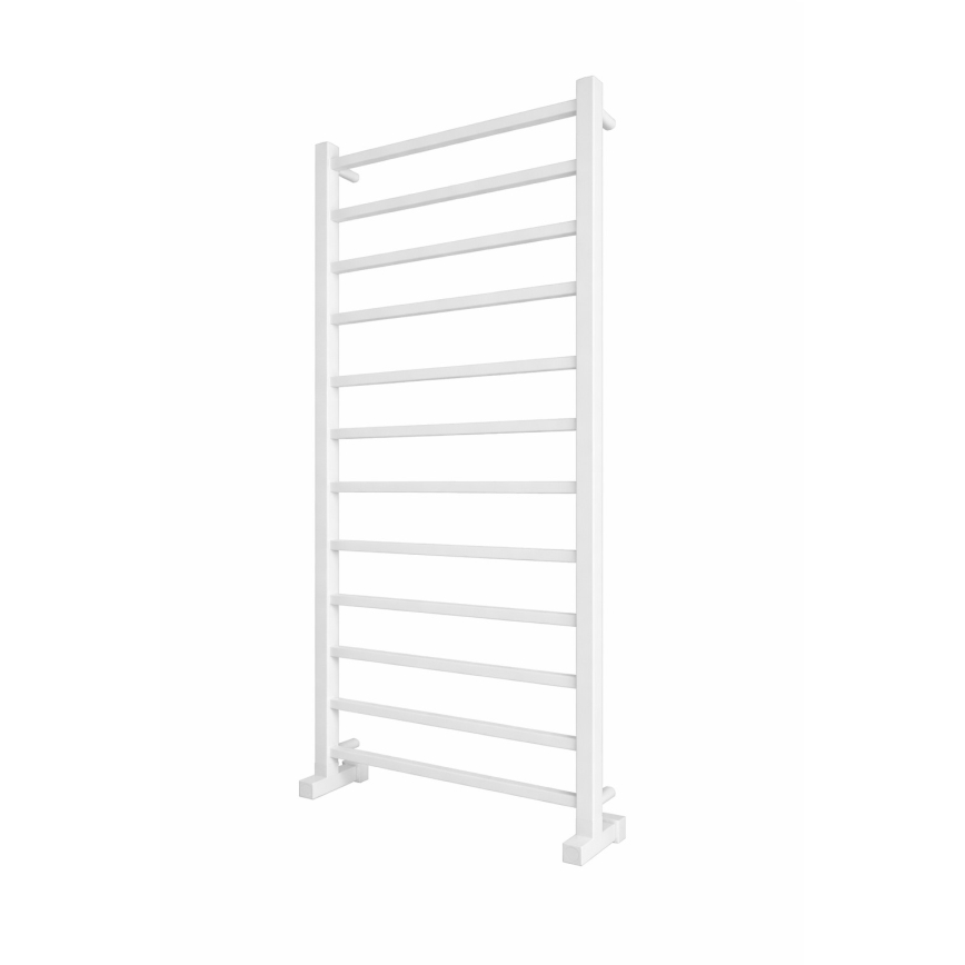 Kylpyhuoneen tikasradiatori INOX TOKIO 233W/230V 117x53 cm ruostumaton teräs/valkoinen