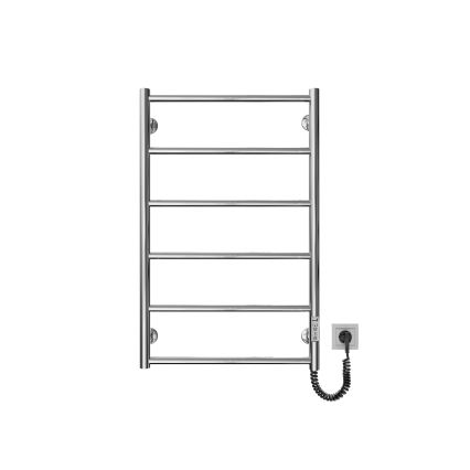 Kylpyhuoneen tikastyyppinen pyyhekuivain CLASSIC 110W/230V 81x52 cm ruostumaton teräs/kiiltävä kromi oikeanpuoleinen