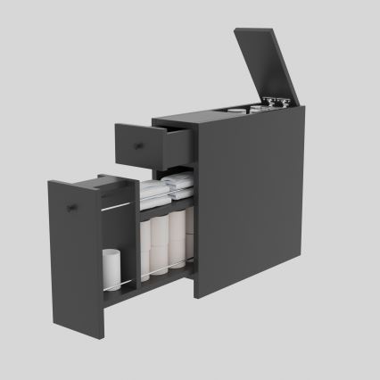 Kylpyhuonekaappi CALENCIA 55x60 cm antrasiitti