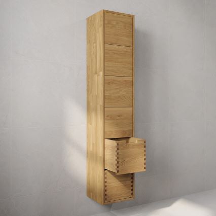 Kylpyhuonekaappi GRIBSKOV 175 cm, beige/tammi