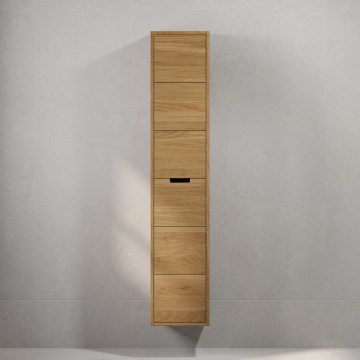 Kylpyhuonekaappi GRIBSKOV 175 cm beige/tammi