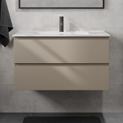 Kylpyhuonekaappi pesualtaalla KENWOOD 91 cm marakesh/valkoinen