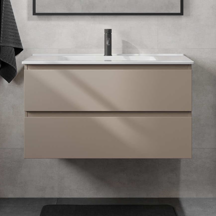 Kylpyhuonekaappi pesualtaalla KENWOOD 91 cm marakesh/valkoinen