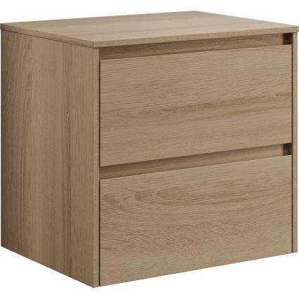 Kylpyhuonekaappi pesualtaalla TRONDHEIM/VIKEDAL 60x57x46 cm tammi/valkoinen