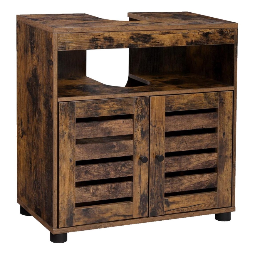 Kylpyhuonekaappi RENE, ruskea