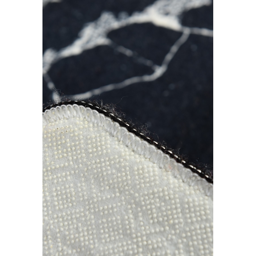 Kylpyhuonematto MARBLE 40x60 cm musta