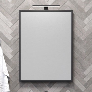 Kylpyhuonepeili BORGSTED 60x80 cm musta