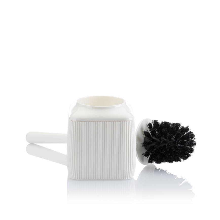 Kylpyhuonesetti CRYSTAL 5 kpl valkoinen