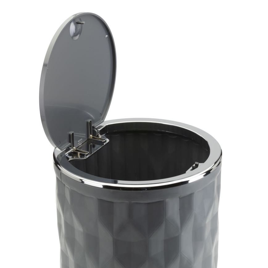 Kylpyhuonesetti REINA 5 kpl antrasiitti/kiiltävä kromi