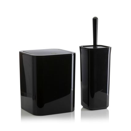 Kylpyhuonesetti SIERRA 5 kpl musta