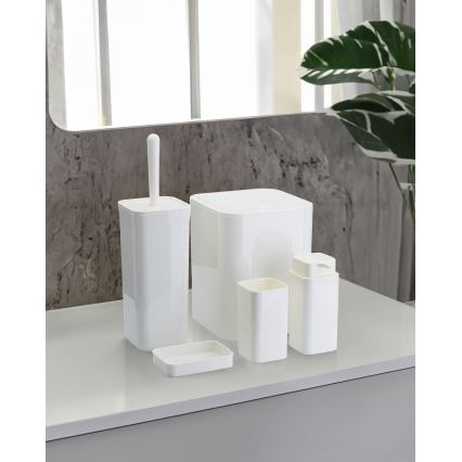 Kylpyhuonesetti SIERRA 5 kpl valkoinen