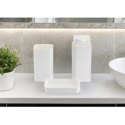 Kylpyhuonesetti SIERRA 5 kpl valkoinen