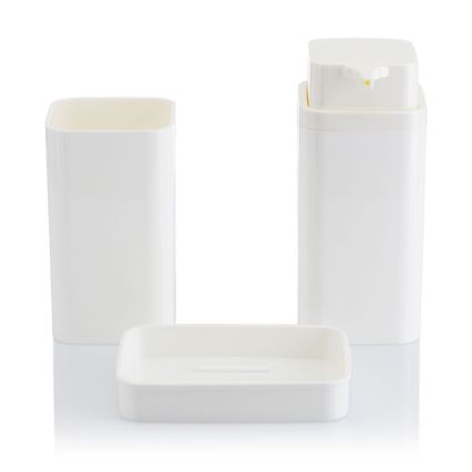 Kylpyhuonesetti SIERRA 5 kpl valkoinen