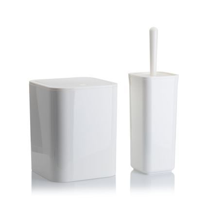 Kylpyhuonesetti SIERRA 5 kpl valkoinen