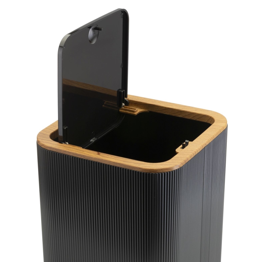 Kylpyhuonesetti ZOYA 5 kpl musta/ruskea