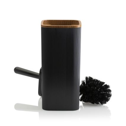 Kylpyhuonesetti ZOYA 5 kpl musta/ruskea