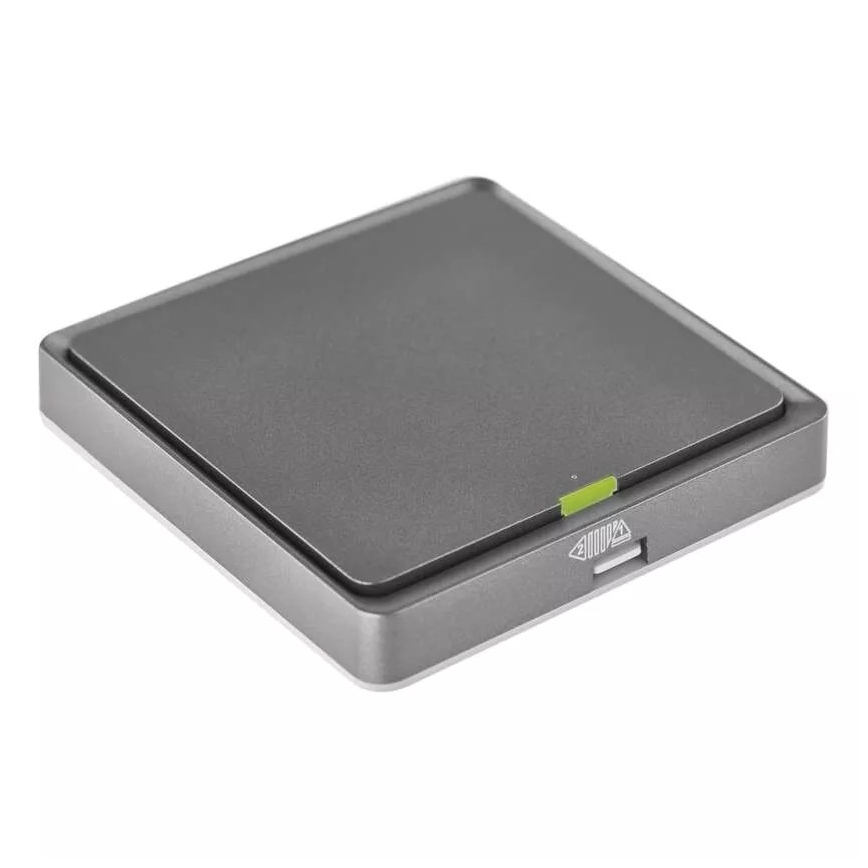 Kytkin 1-painike GoSmart 1xCR2430 Tuya musta