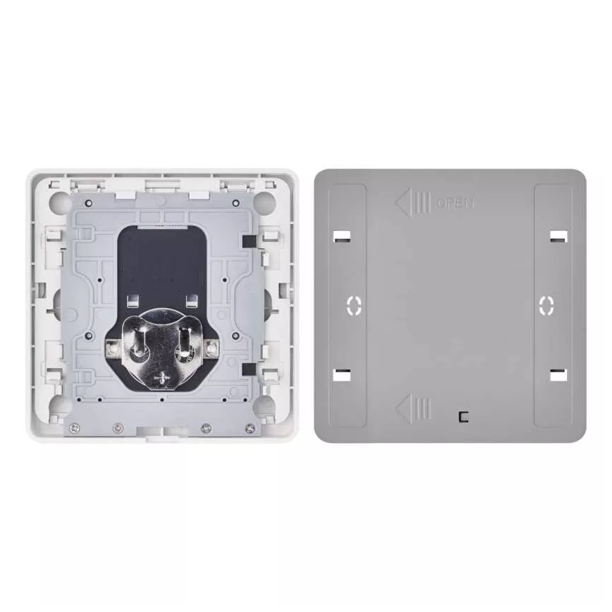 Kytkin 2-painike GoSmart 1xCR2430 Tuya valkoinen