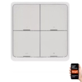 Kytkin 4-painike GoSmart 1xCR2430 Tuya valkoinen