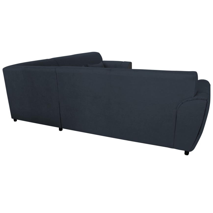 L-muotoinen vuoteeksi avattava kulmasohva VISEU, vasen, antrasiitti/musta