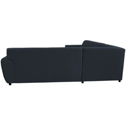 L-muotoinen vuoteeksi avattava kulmasohva VISEU, vasen, antrasiitti/musta