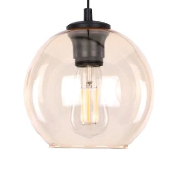 Laadukas korvaava lasikupu kattokruunuun POBO E27, halkaisija 14 cm, savunvärinen beige