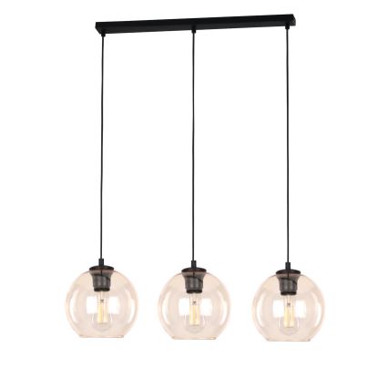 Laadukas korvaava lasikupu kattokruunuun POBO E27, halkaisija 14 cm, savunvärinen beige