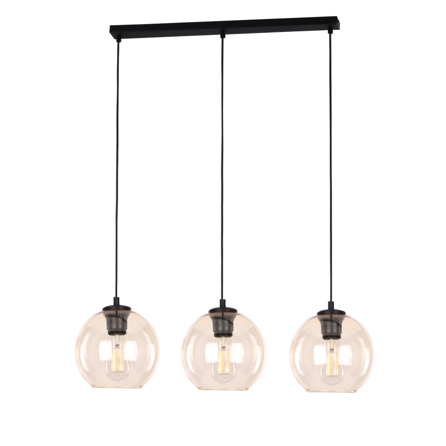 Laadukas korvaava lasikupu kattokruunuun POBO E27, halkaisija 14 cm, savunvärinen beige