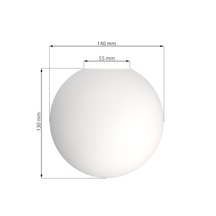Laadukas korvaava varjostin kattokruunuun SOMA/SMART/GLAM/ROYAL/LINNEAR. E14, Ø 14 cm, valkoinen