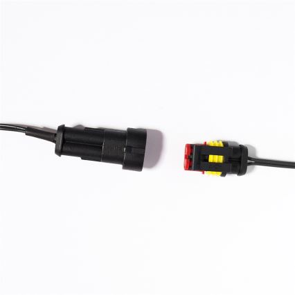 Laajennettava LED-ulkovalosarja CONE FILAMENT 20xE10 14m värillinen/lämminvalkoinen IP44, Valmistettu Tšekissä