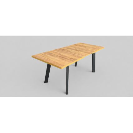 Laajennettava ruokapöytä KERNO 150/190 x 80 cm craft-tammi/musta