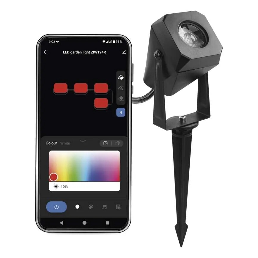 LED RGBIC himmennettävä ulkovalaisin GoSmart - laajennus LED/1,5W/12V 3000-6500K IP65 Wi-Fi Tuya