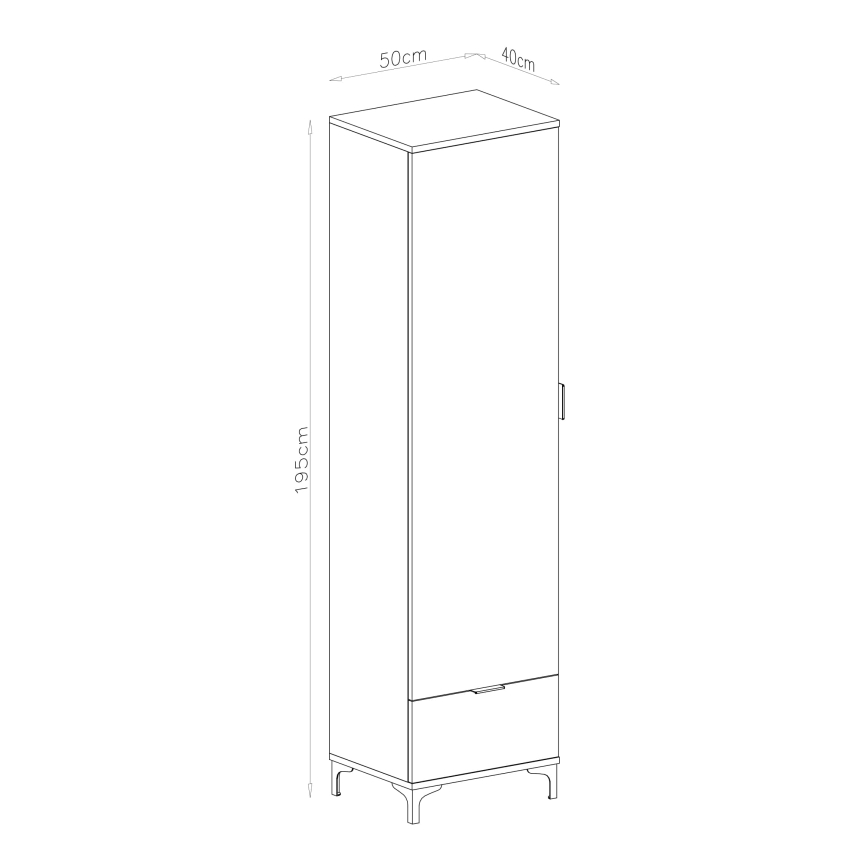 Laatikollinen kaappi LORA, beige