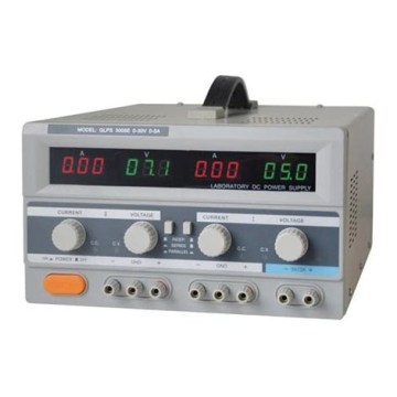 Laboratoriovirtalähde 3005E 2x0-30V/0-5A