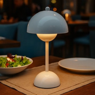 Ladattava kosketusohjattu pöytävalaisin COSTA LED/3W/5V 2400 mAh 3000-6000K valkoinen