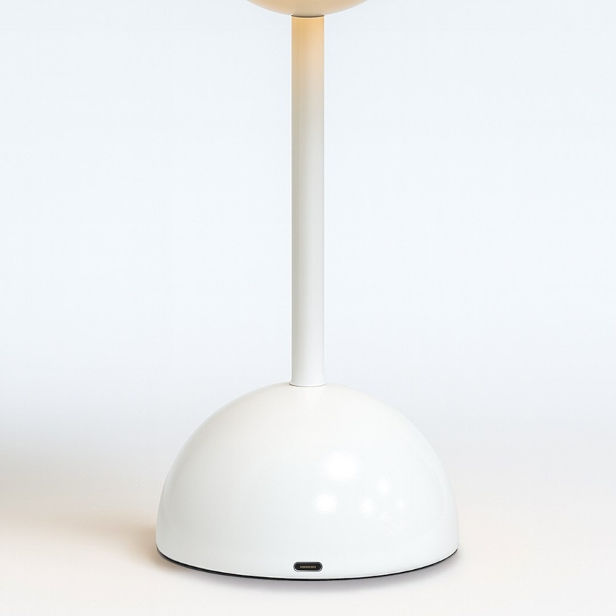 Ladattava kosketusohjattu pöytävalaisin COSTA LED/3W/5V 2400 mAh 3000-6000K valkoinen